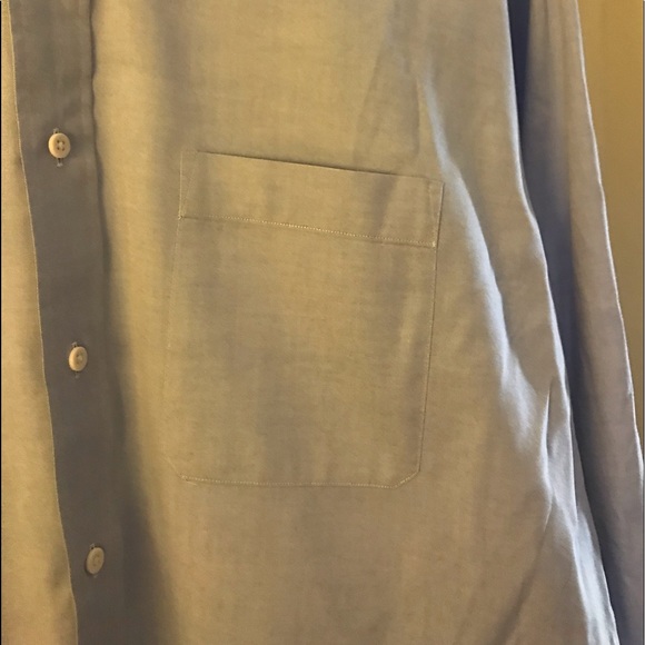 Light blue Nordstrom classic button up. 16 1/2-35 - Picture 4 of 6